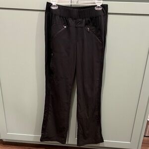White Cross Black scrub Pants